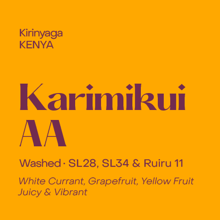 Kenya Karimikui AA, Washed Field Blend